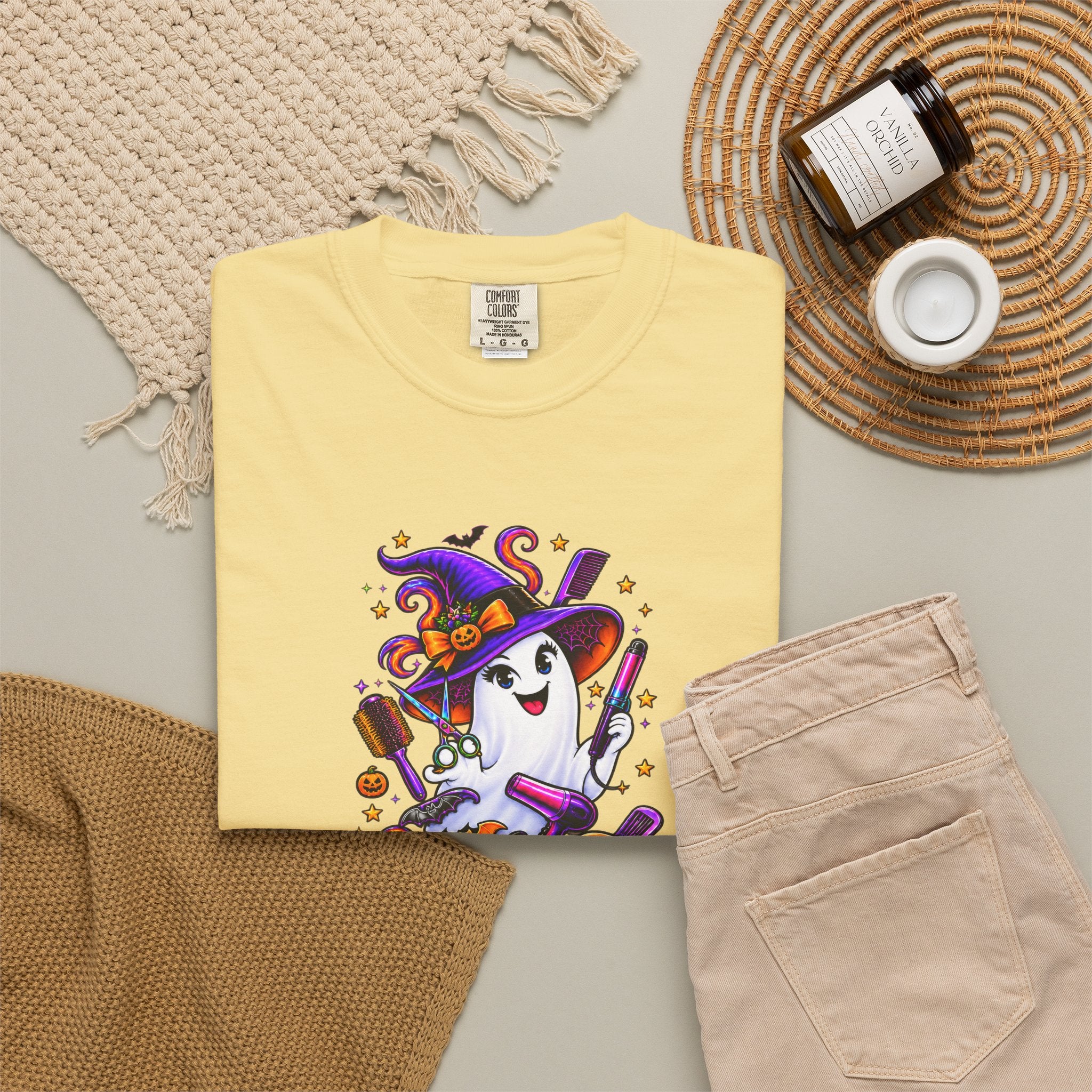 Spooky Stylist Halloween Tee – Adult Unisex Beauty Salon Party Shirt