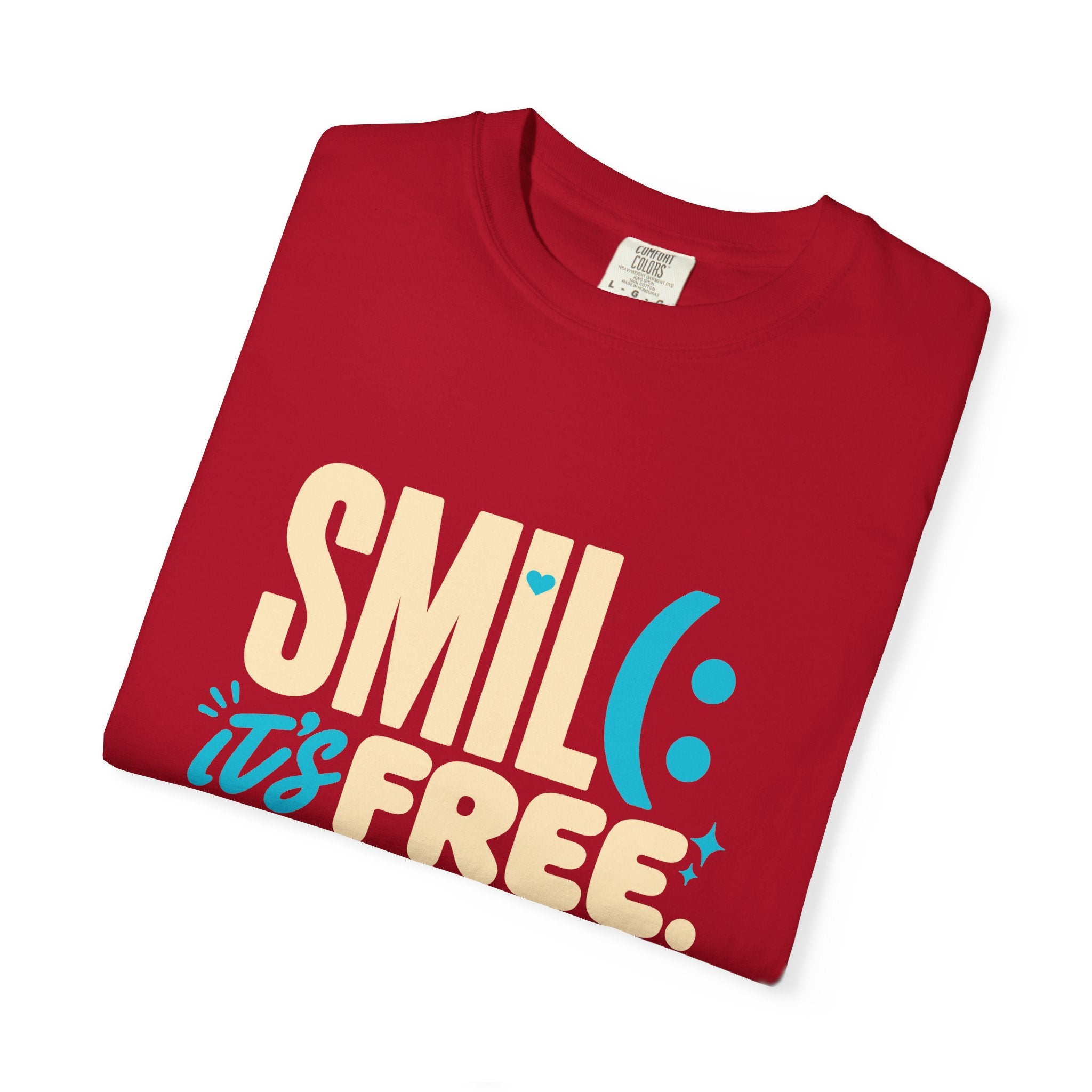 SMIL(: It’s Free Garment-Dyed Graphic Tee