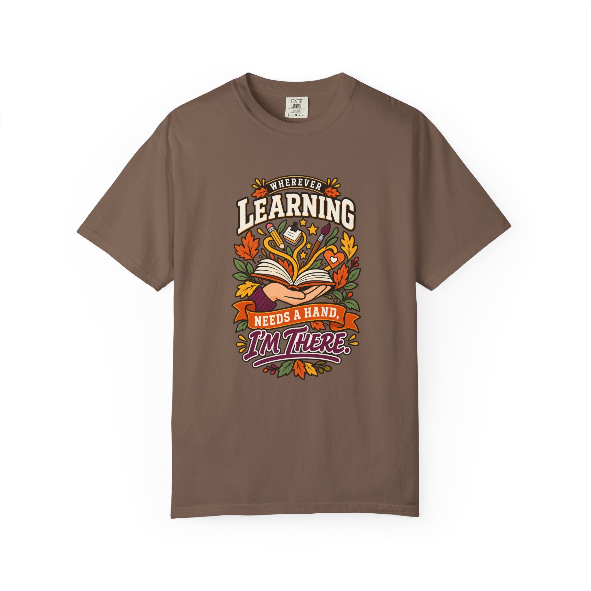 Wherever Learning Needs a Hand Teacher Heavyweight Tee 🍎📚