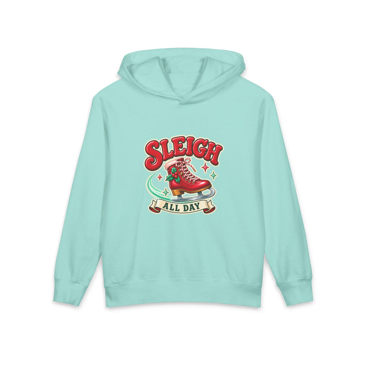 Sleigh All Day Youth Christmas Hoodie