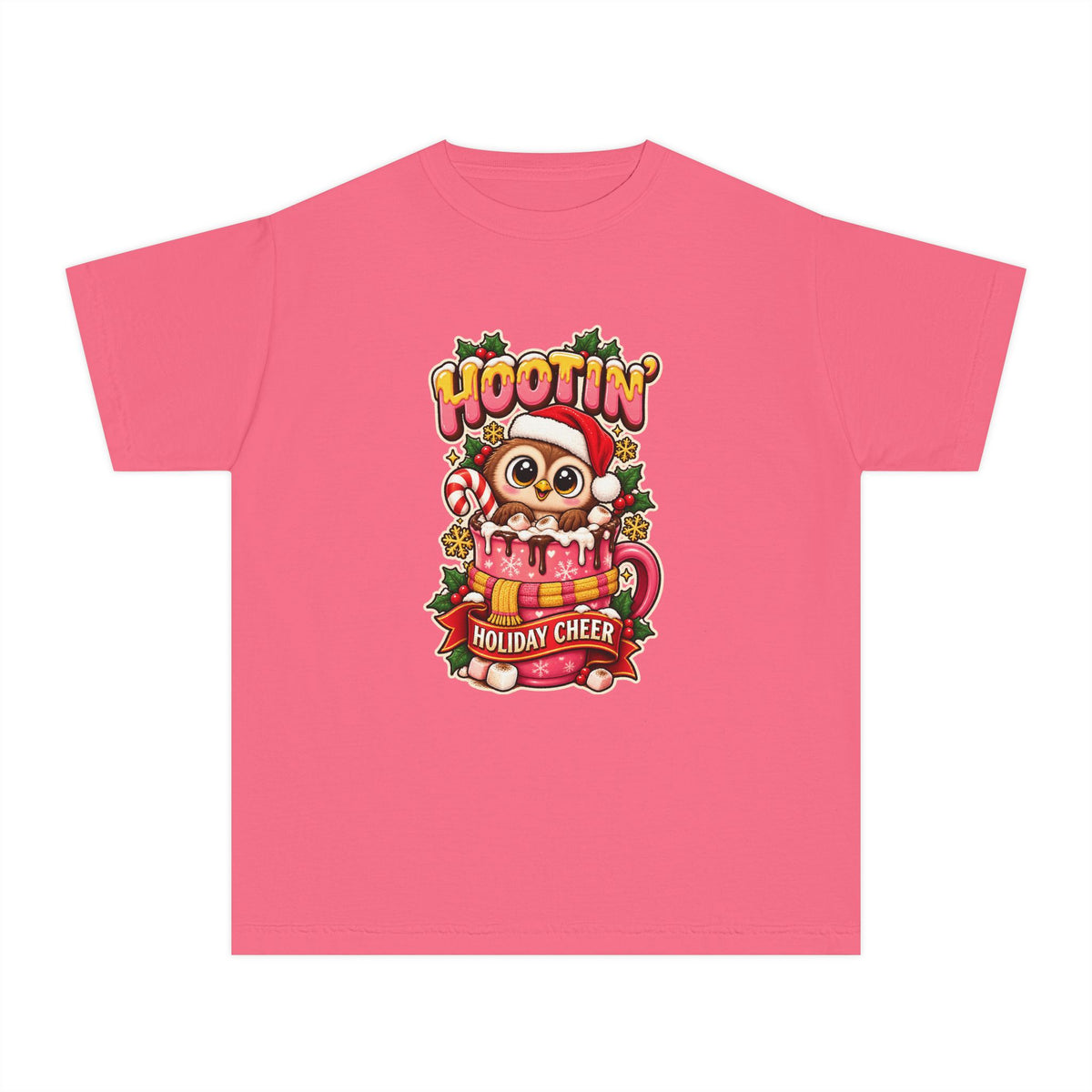 Hootin’ Christmas Cheer Youth Tee