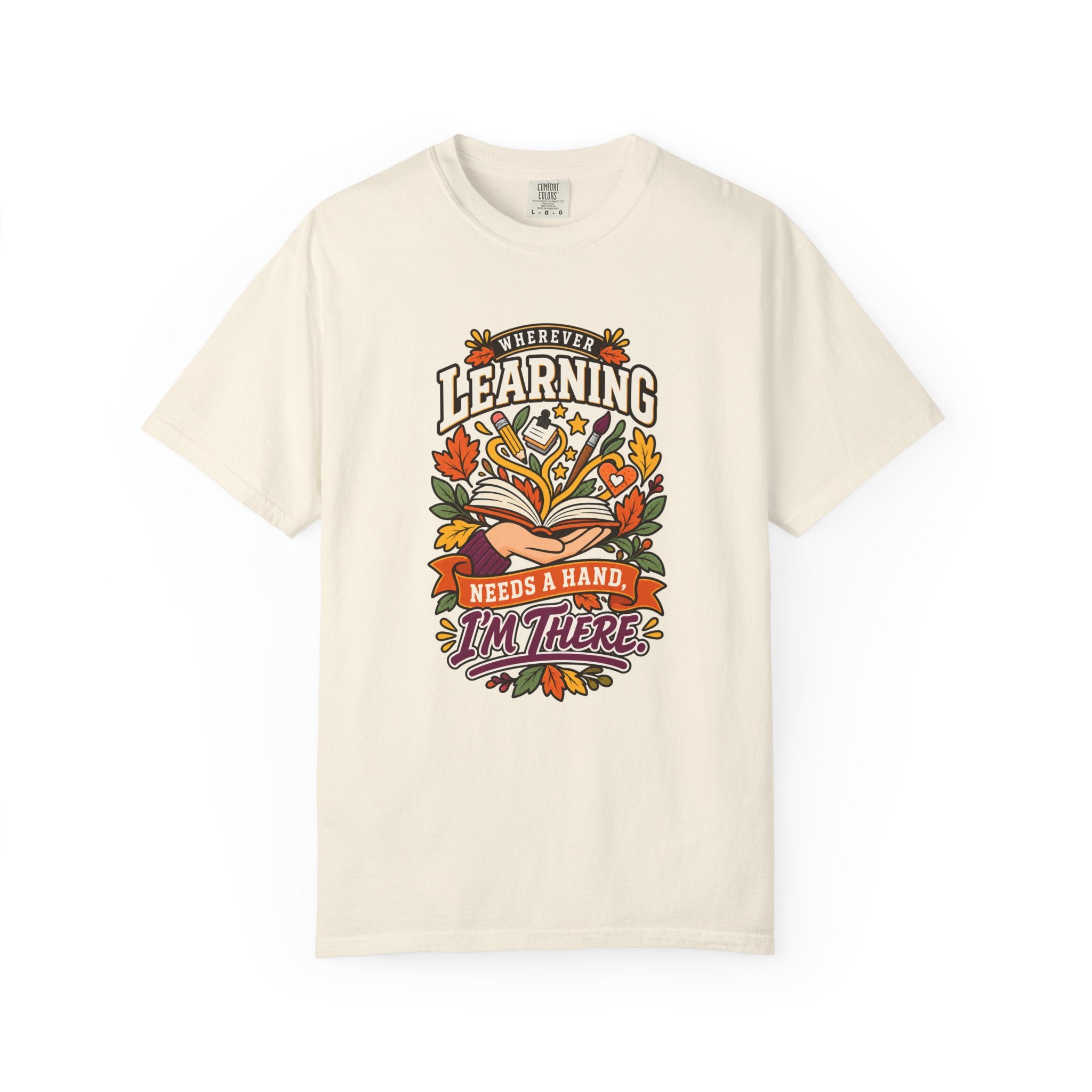 Wherever Learning Needs a Hand Teacher Heavyweight Tee 🍎📚