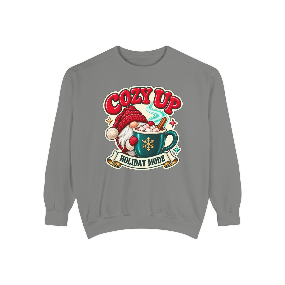 Cozy Up Christmas Mode Gnome Cocoa Sweatshirt