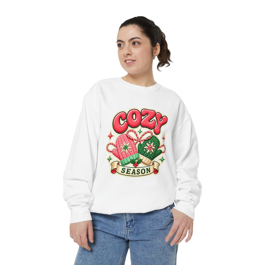 Cozy Season Christmas Sweatshirt 🧤🎄☕️