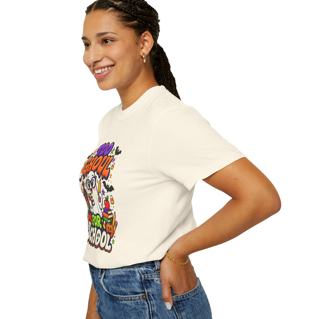 Too Ghoul for School T-Shirt — Cute Halloween Ghost Back-to-School Tee