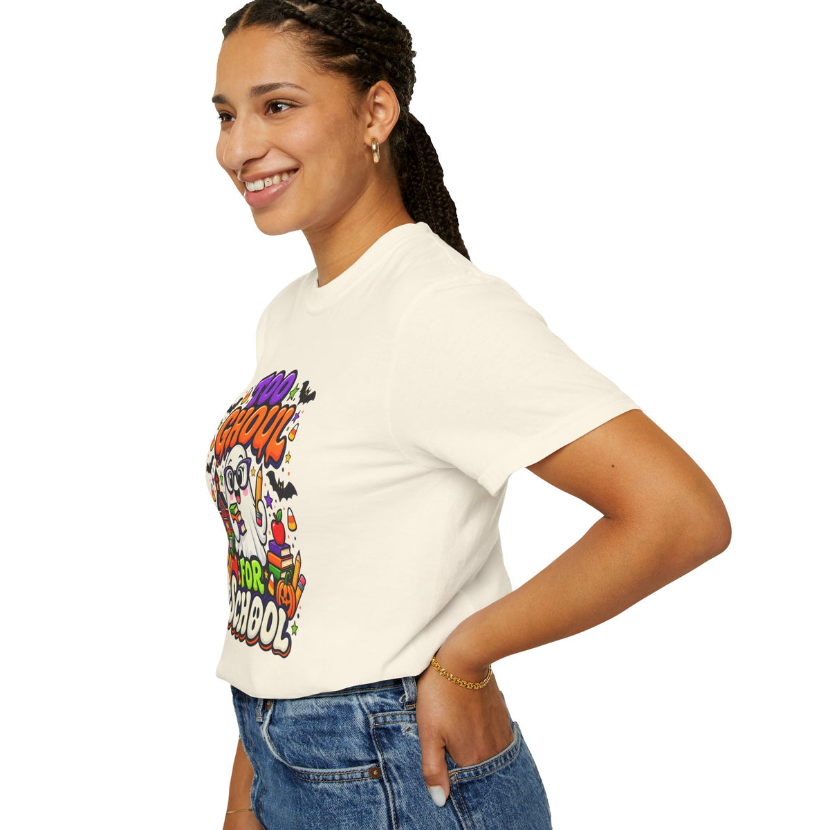 Too Ghoul for School T-Shirt — Cute Halloween Ghost Back-to-School Tee