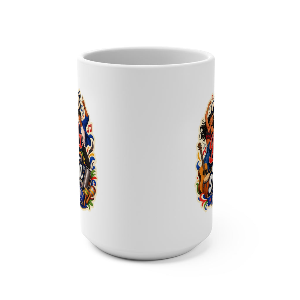 Aquí Se Baila Con el Alma Mug - Ritmo Latino Coffee Cup - Latin Dance Gift for Salsa Lovers, Musicians and Latino Culture Fans