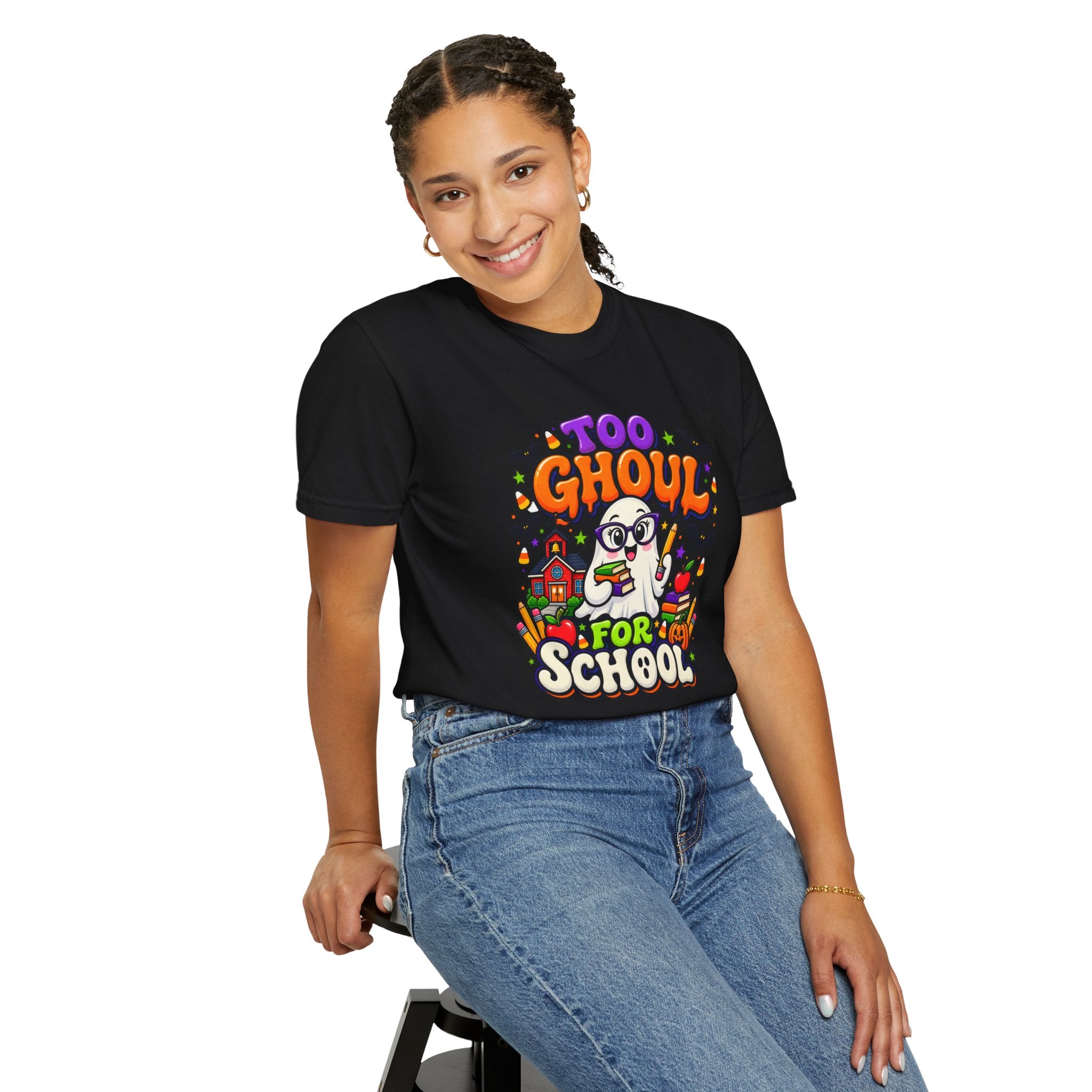 Too Ghoul for School T-Shirt — Cute Halloween Ghost Back-to-School Tee