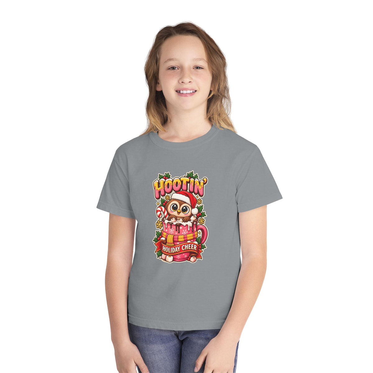 Hootin’ Christmas Cheer Youth Tee