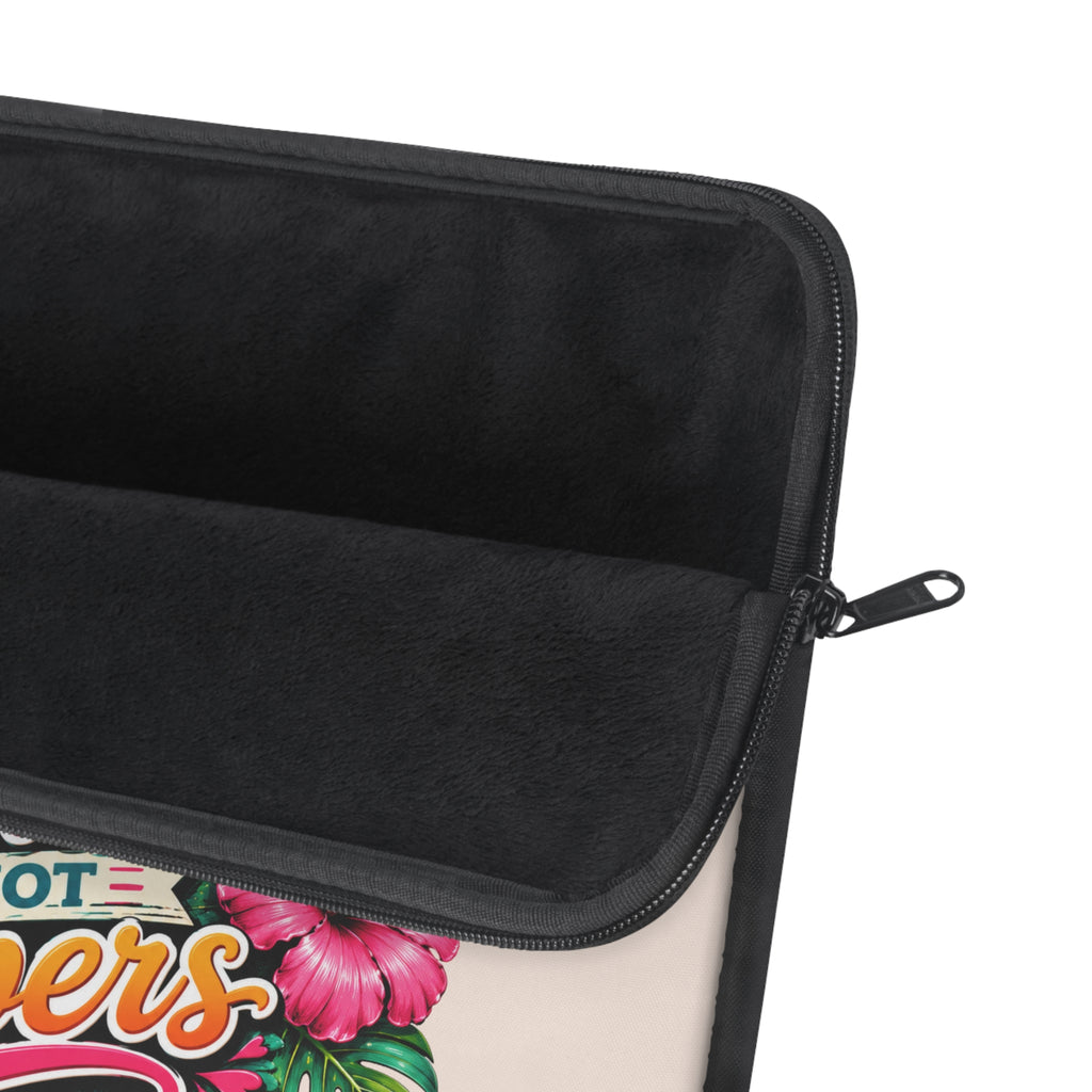 Collect Moments, Not Papers - Sunkissed Peach Laptop and iPad Sleeve
