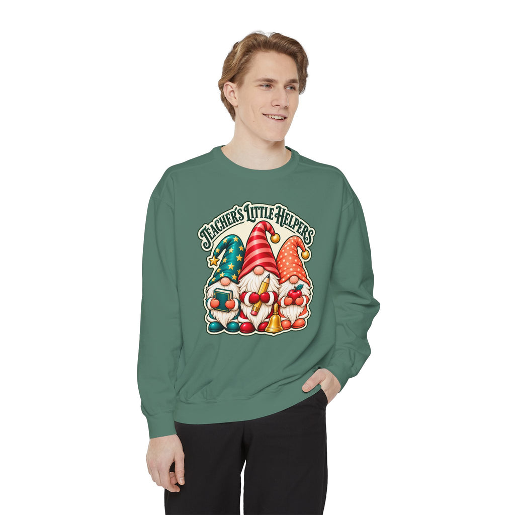 Teachers Little Helpers Gnome Christmas Sweatshirt