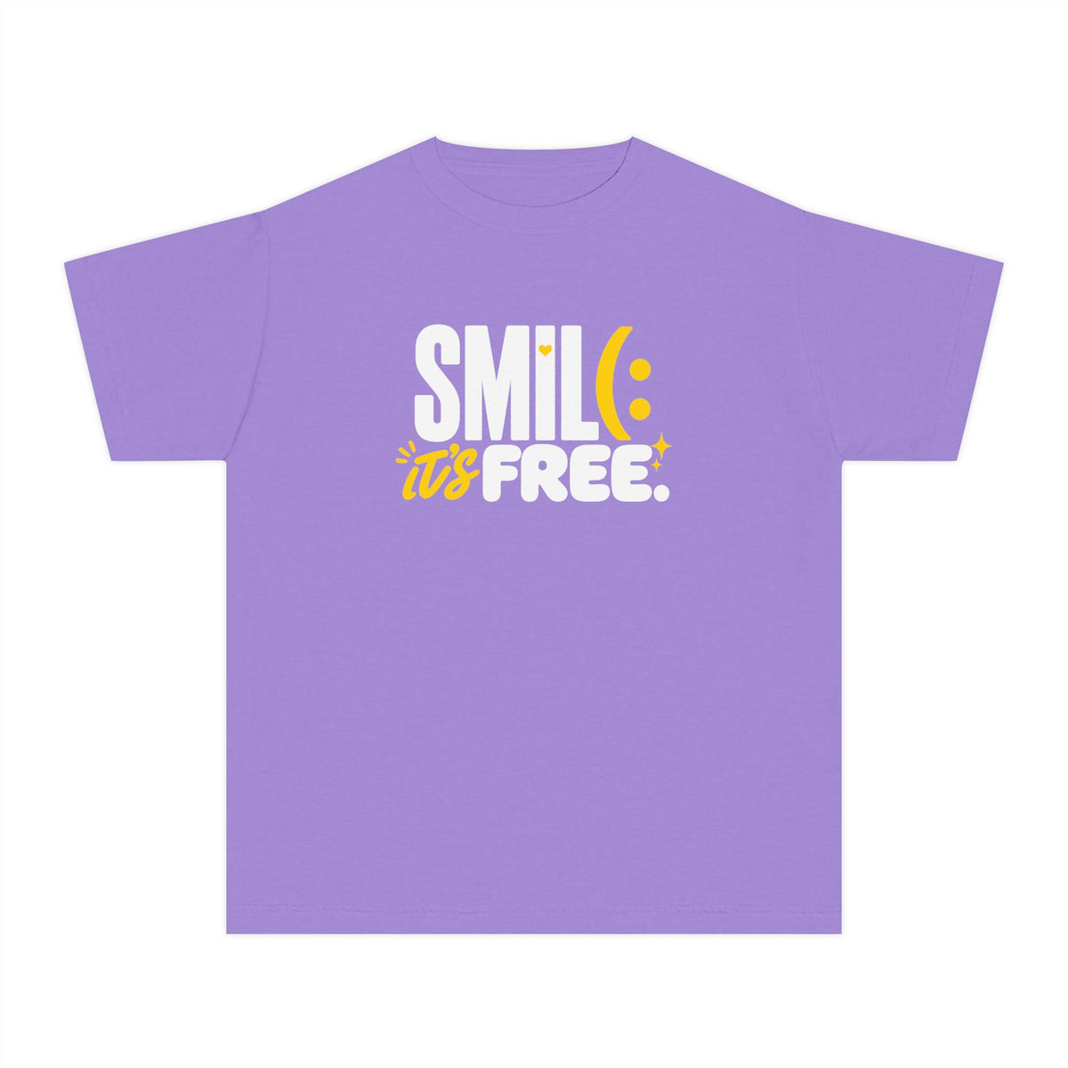 SMILE IT’S FREE! Youth Garment-Dyed Tee