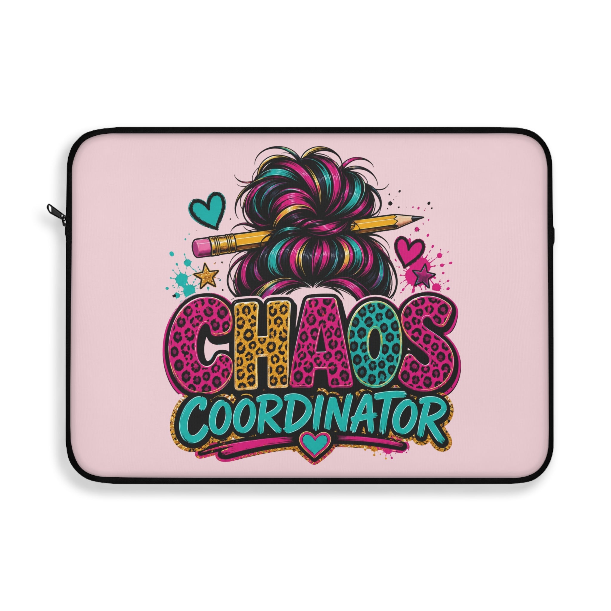 Chaos Coordinator - Pastel Blush Pink Laptop and iPad Sleeve