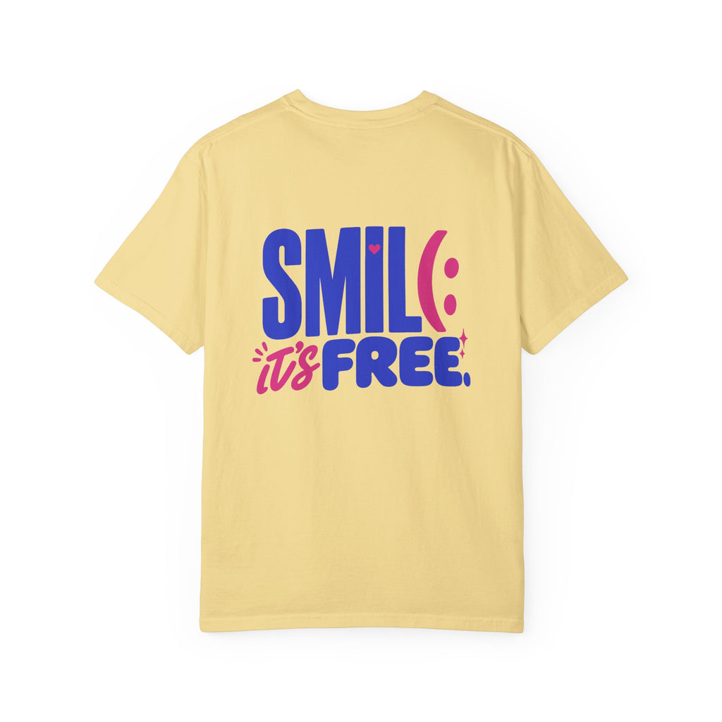 SMIL(: It’s Free Garment-Dyed Graphic Tee