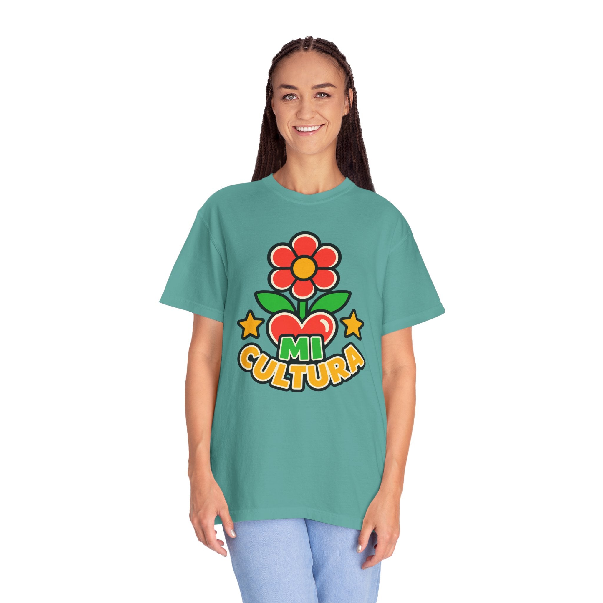 Mi Cultura Latino Heritage Heavyweight Tee 🌺❤️