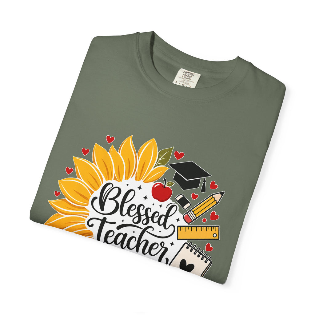 Blessed Teacher Heavyweight Tee 🌻📚✏️