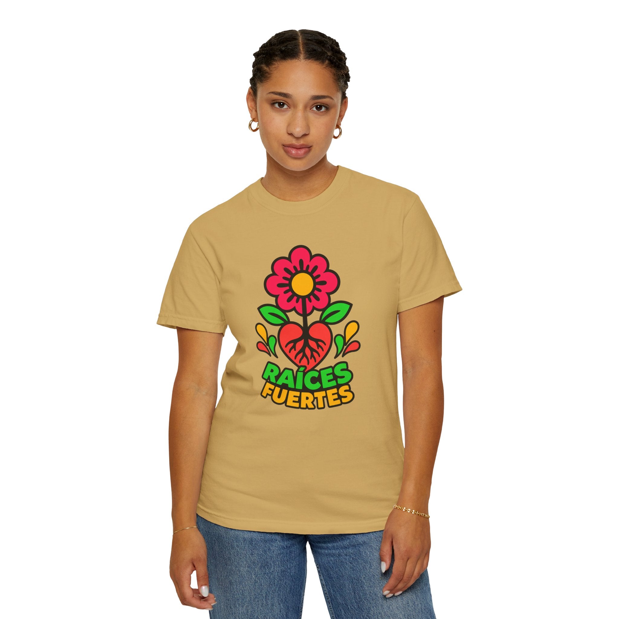 Raíces Fuertes Latino Heritage Heavyweight Tee 🌺❤️