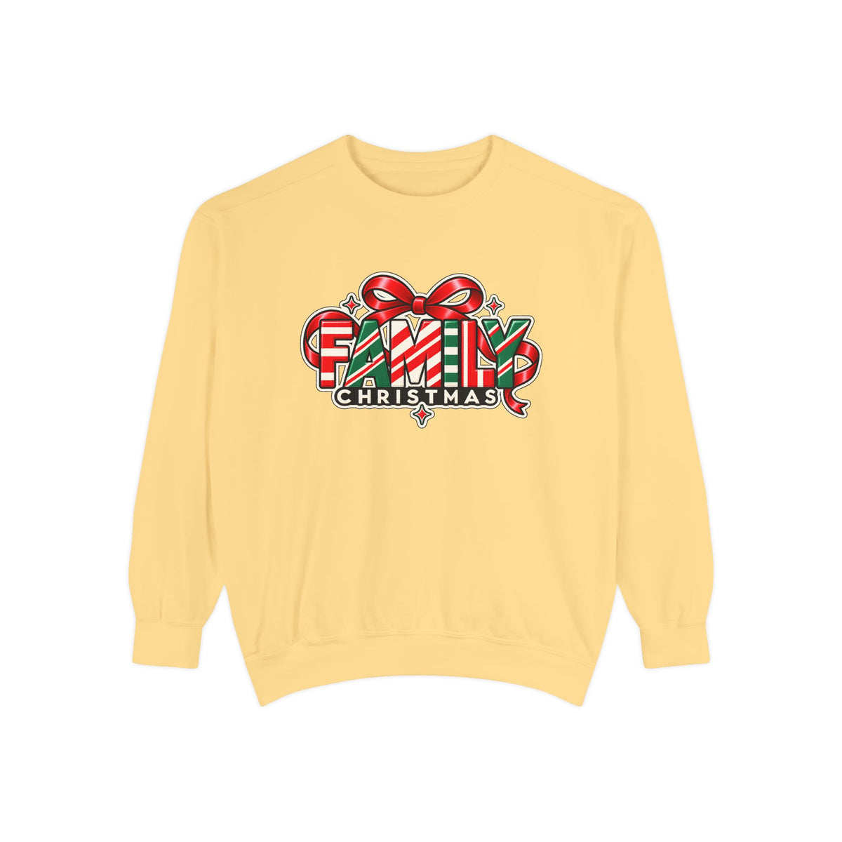 Family Christmas Candy Cane Holiday Sweatshirt