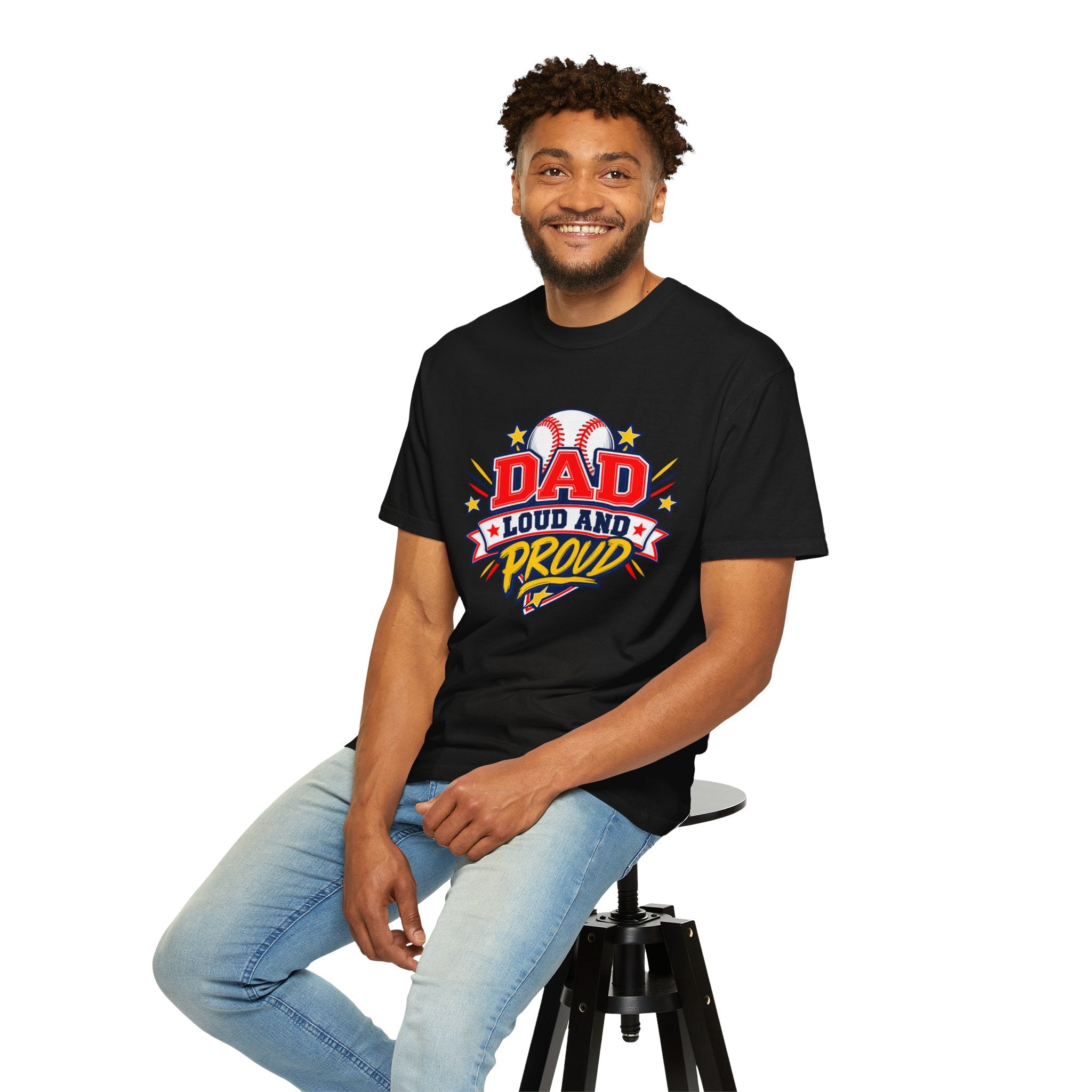 Baseball Dad Loud and Proud Comfort Colors® Tee ⚾️⭐