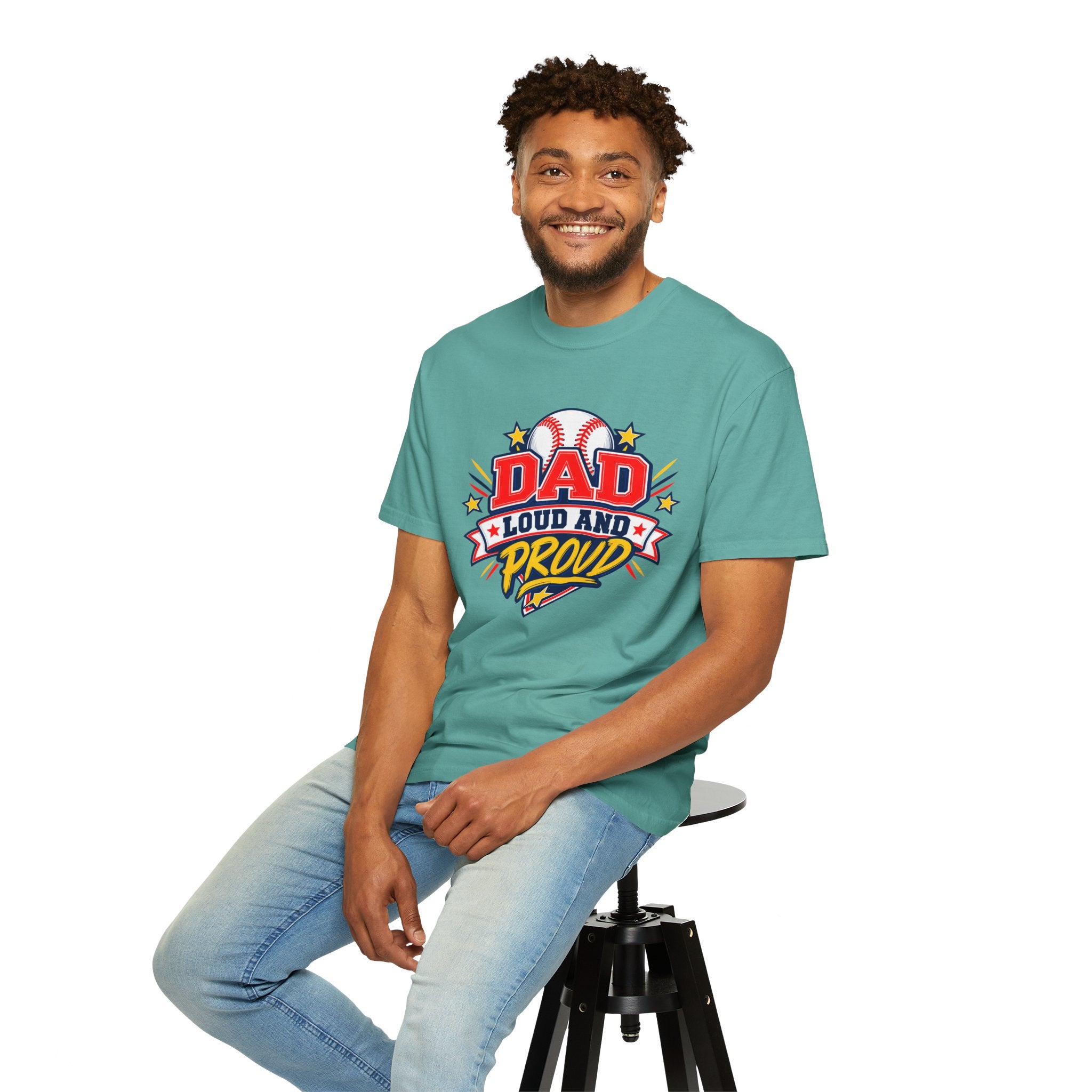 Baseball Dad Loud and Proud Comfort Colors® Tee ⚾️⭐