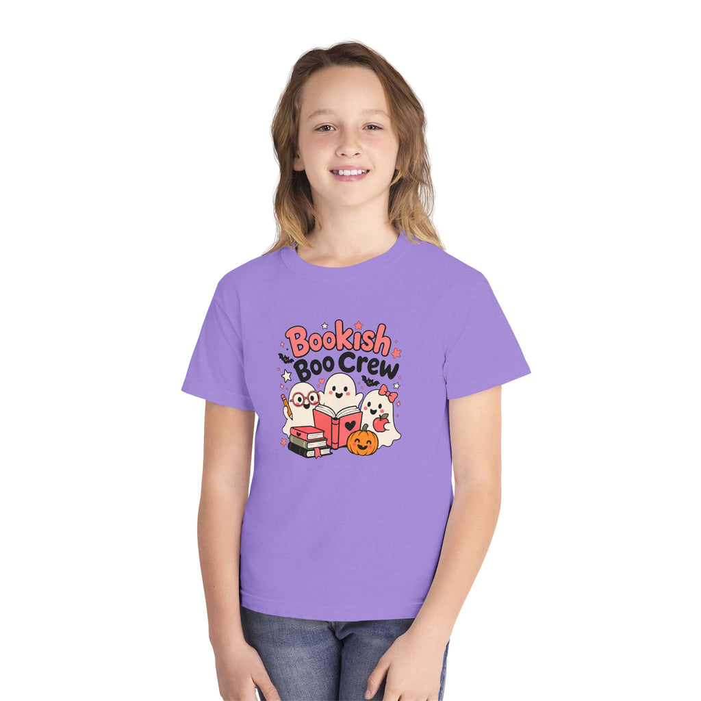 Bookish Boo Crew Youth Halloween Tee 📚👻