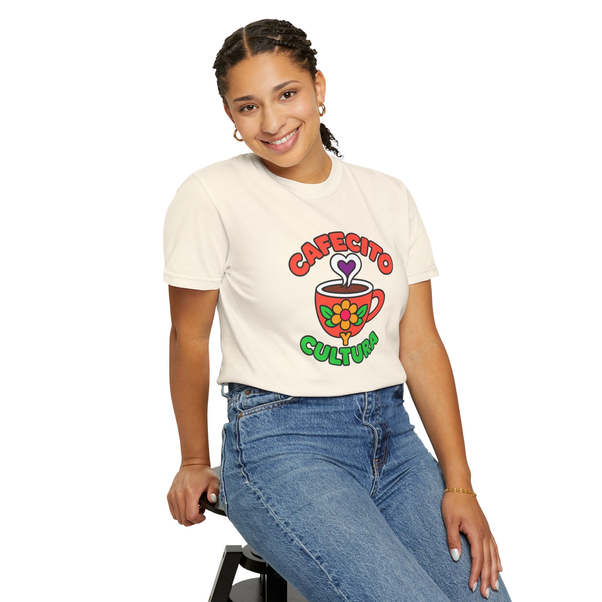 Cafecito Y Cultura Heavyweight Tee ☕🌼