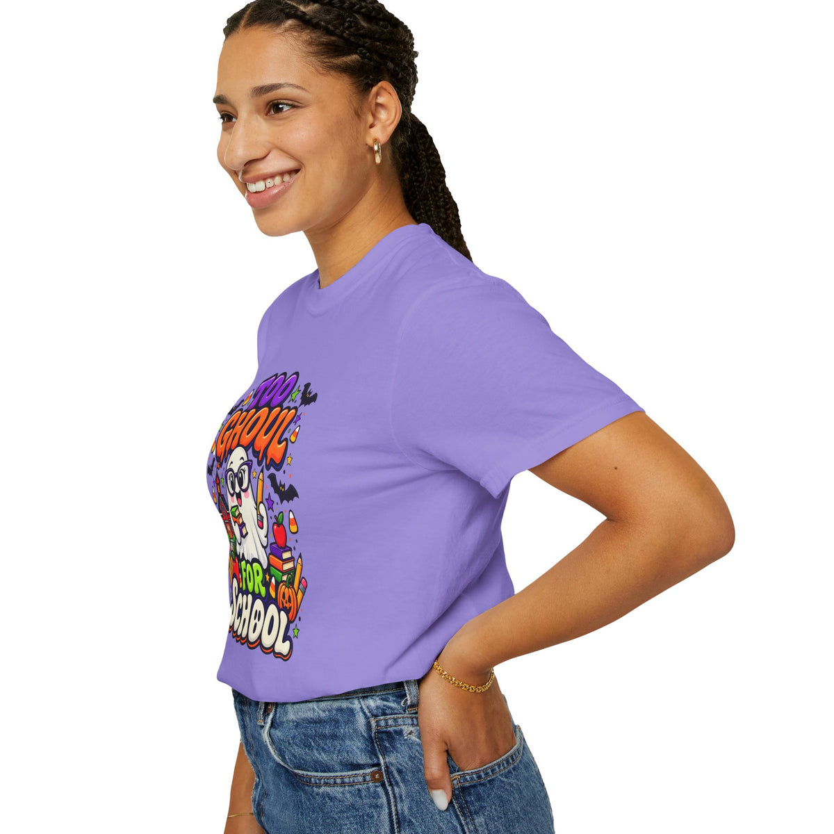 Too Ghoul for School T-Shirt — Cute Halloween Ghost Back-to-School Tee