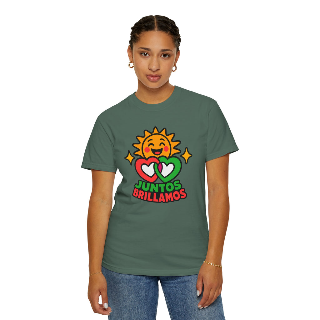 Juntos Brillamos Latino Heritage Heavyweight Tee ☀️❤️