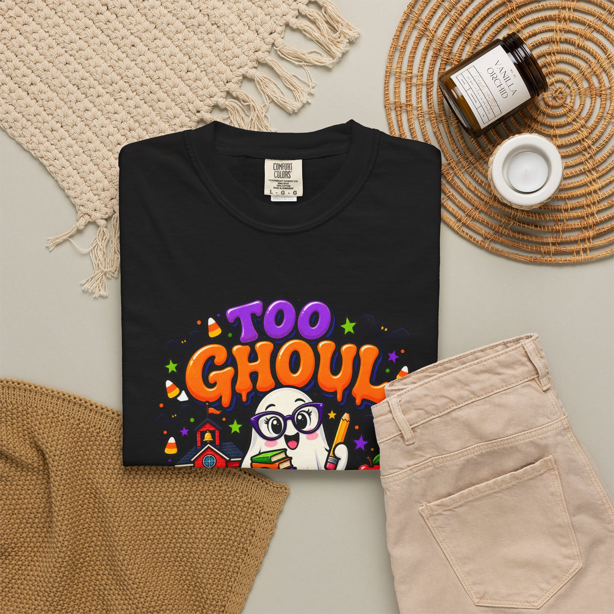 Too Ghoul for School T-Shirt — Cute Halloween Ghost Back-to-School Tee