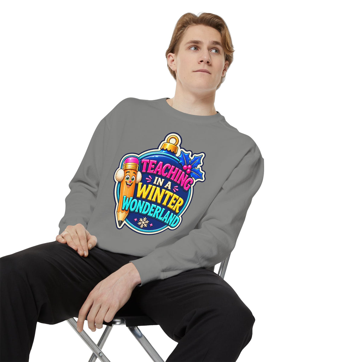 Teaching in a Winter Wonderland Christmas Sweatshirt
