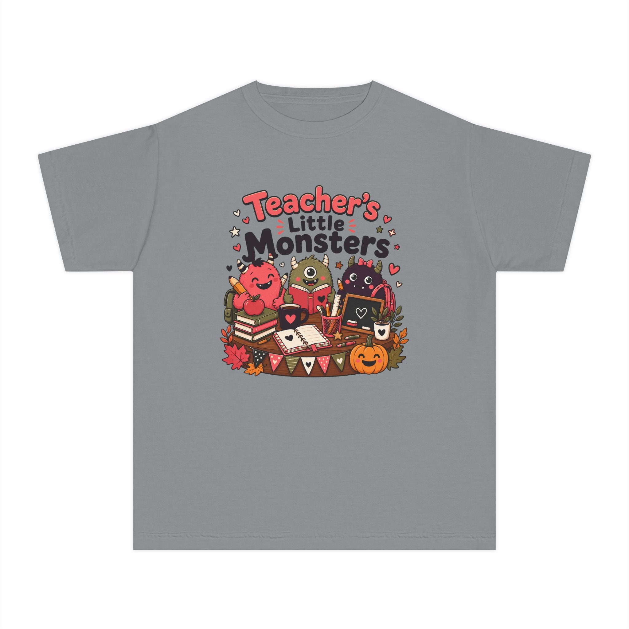 Teacher’s Little Monsters Youth Retro Tee 🍎📚