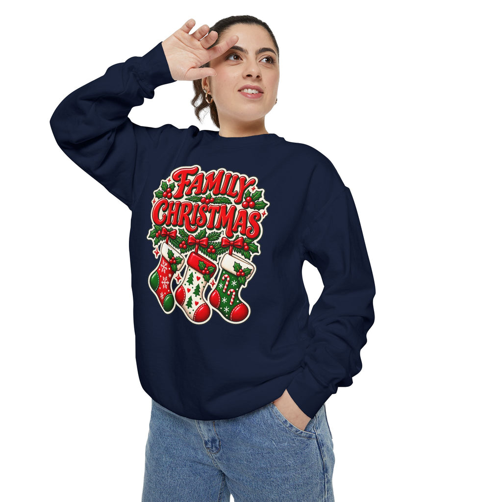 Family Christmas Stocking Holiday Sweatshirt