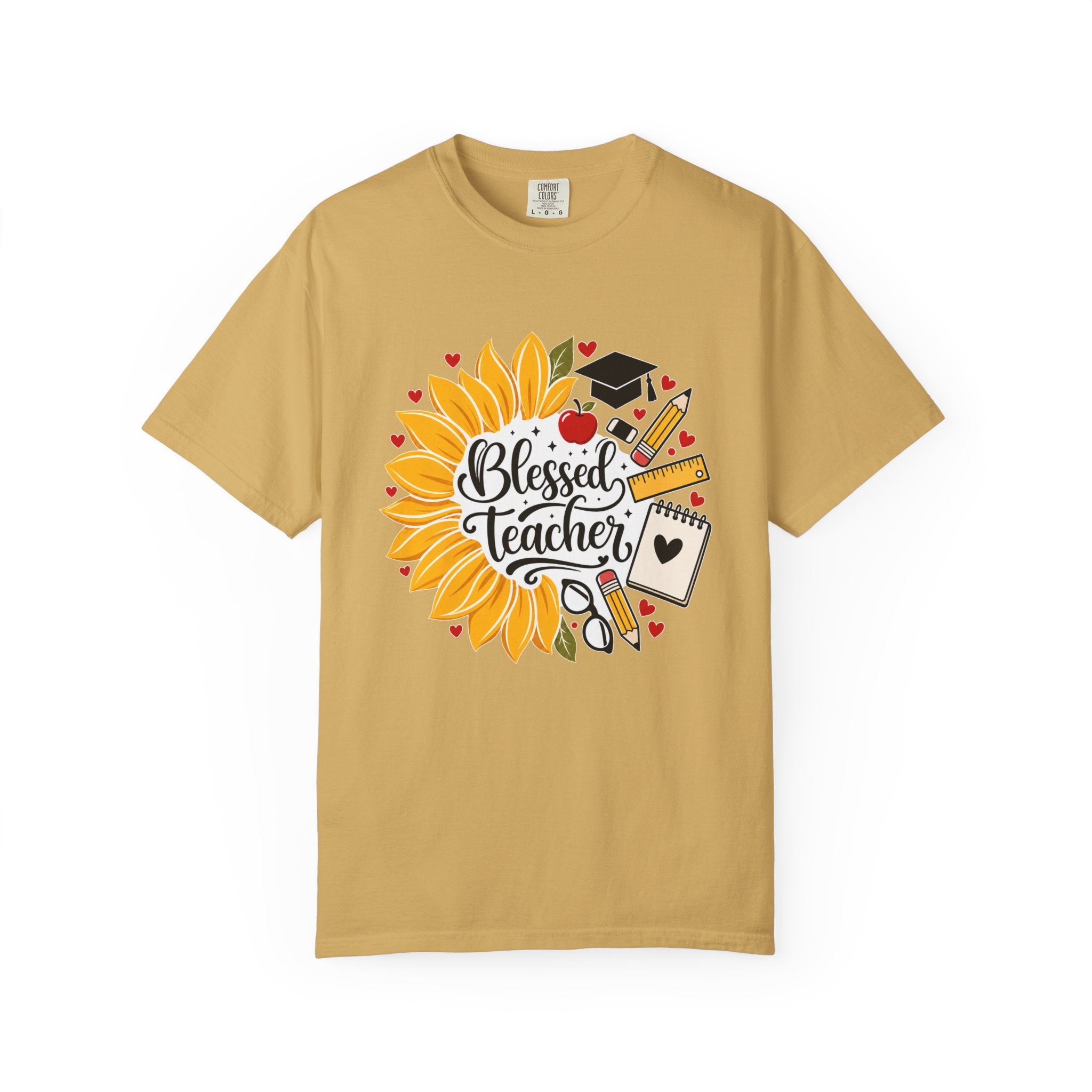 Blessed Teacher Heavyweight Tee 🌻📚✏️