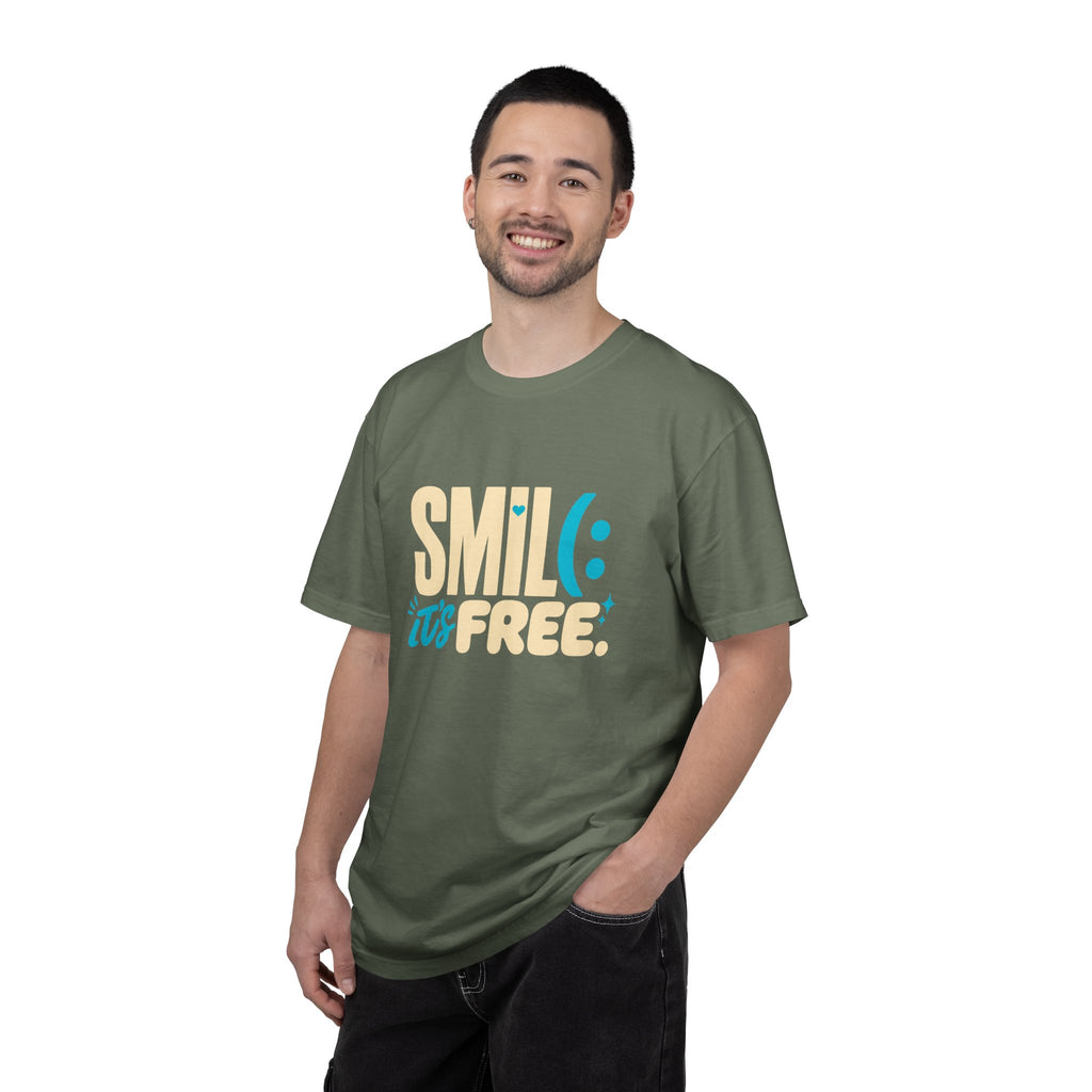SMIL(: It’s Free Garment-Dyed Graphic Tee