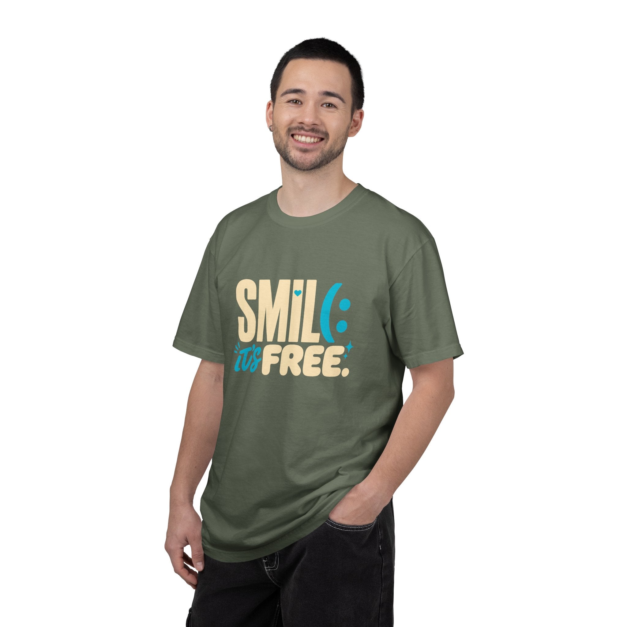 SMIL(: It’s Free Garment-Dyed Graphic Tee