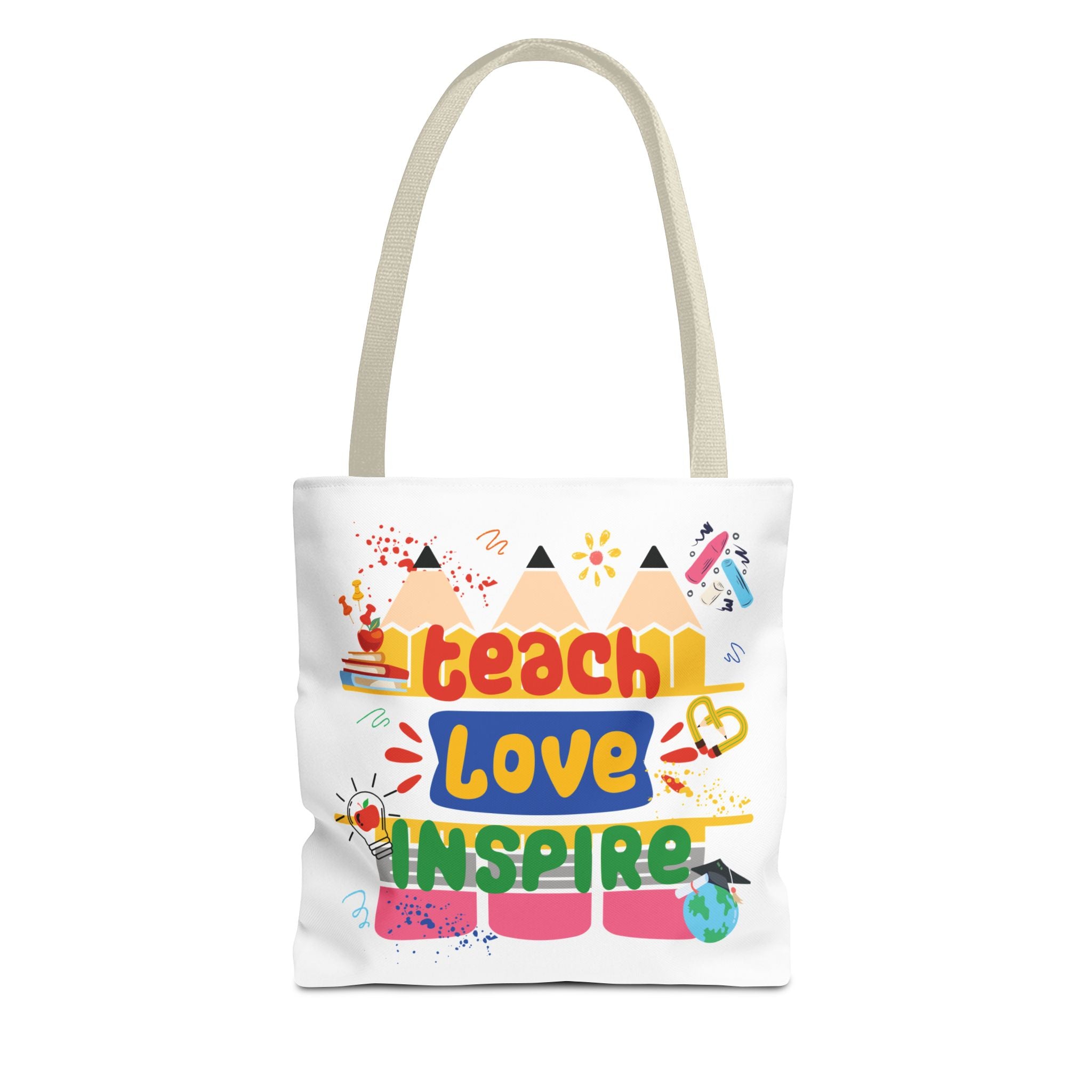 Teach Love Inspire - Double-Sided Teacher Tote Bag