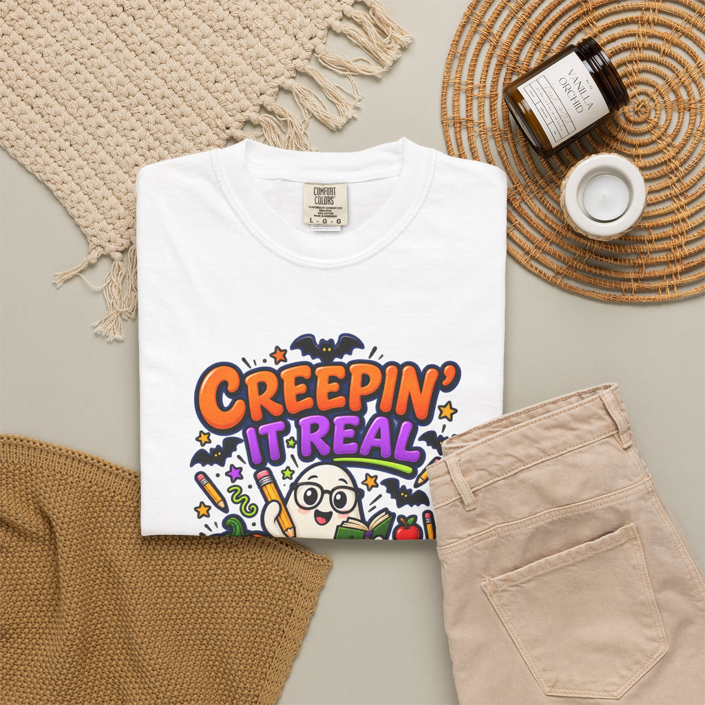Creepin' It Real in the Classroom Halloween T-Shirt