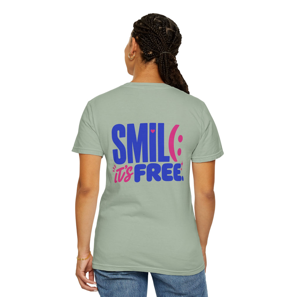 SMIL(: It’s Free Garment-Dyed Graphic Tee