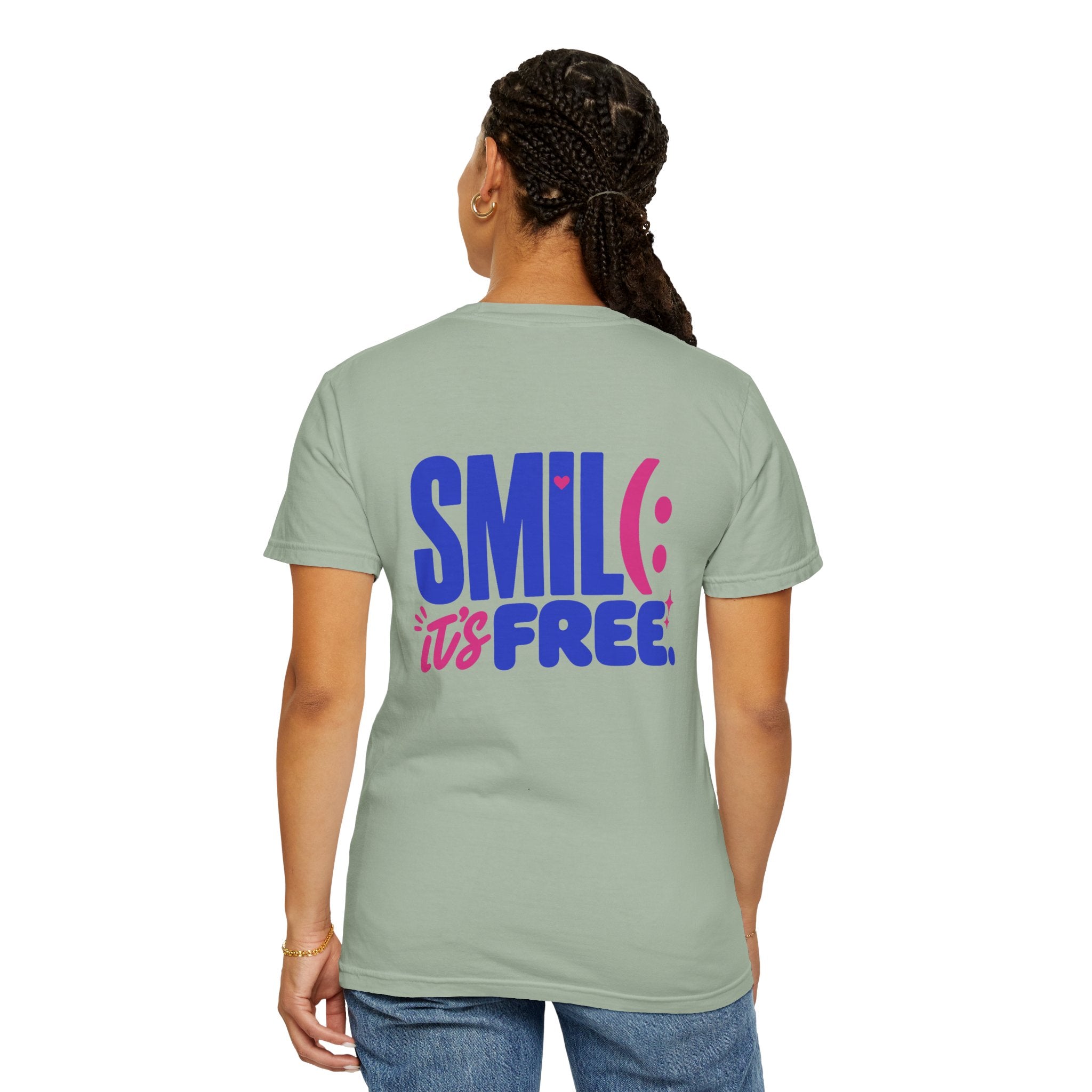 SMIL(: It’s Free Garment-Dyed Graphic Tee