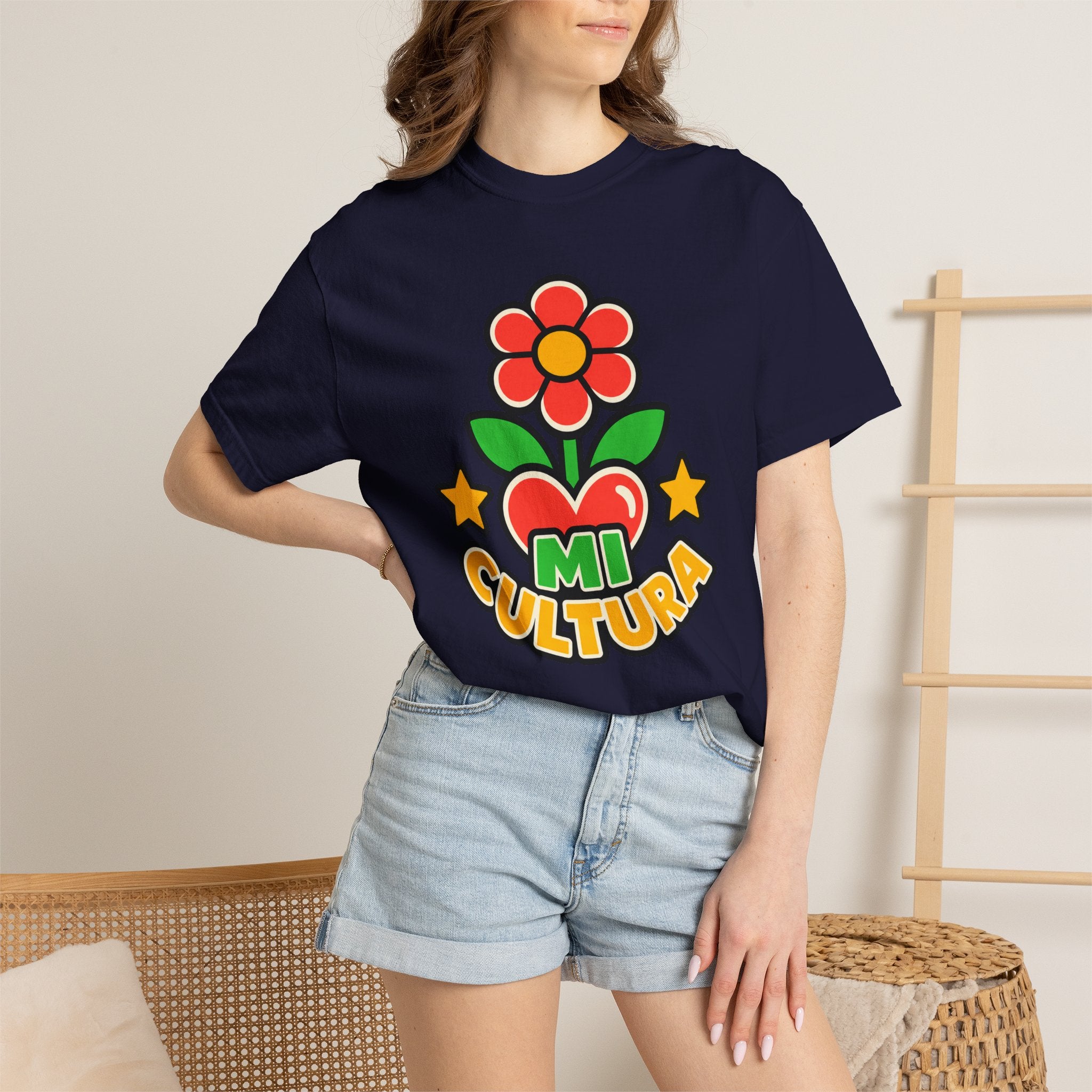 Mi Cultura Latino Heritage Heavyweight Tee 🌺❤️