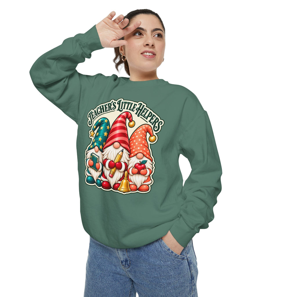 Teachers Little Helpers Gnome Christmas Sweatshirt