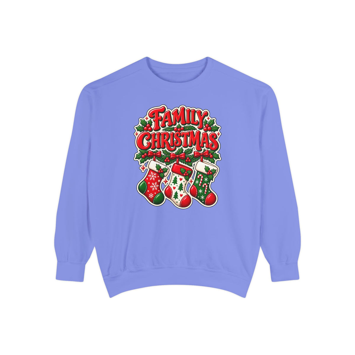 Family Christmas Stocking Holiday Sweatshirt