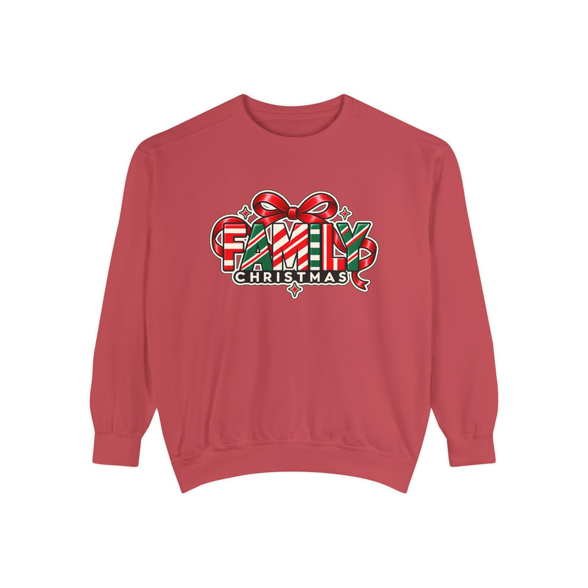 Family Christmas Candy Cane Holiday Sweatshirt