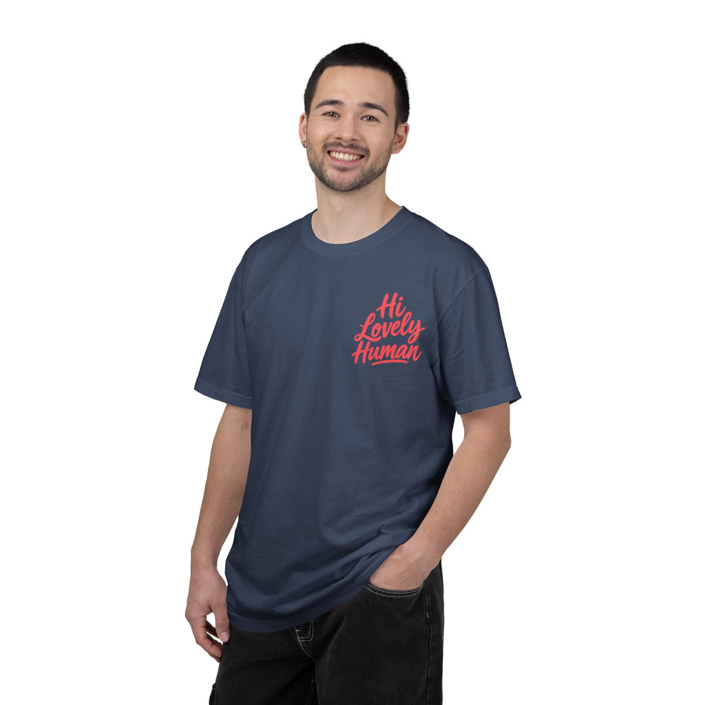 Hi Lovely Human Navy Garment-Dyed Comfort Colors® T-Shirt