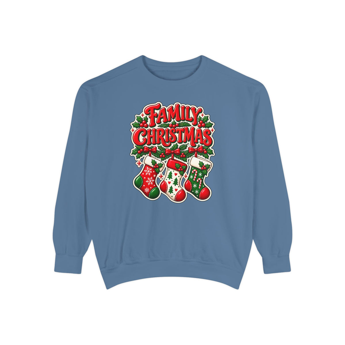 Family Christmas Stocking Holiday Sweatshirt
