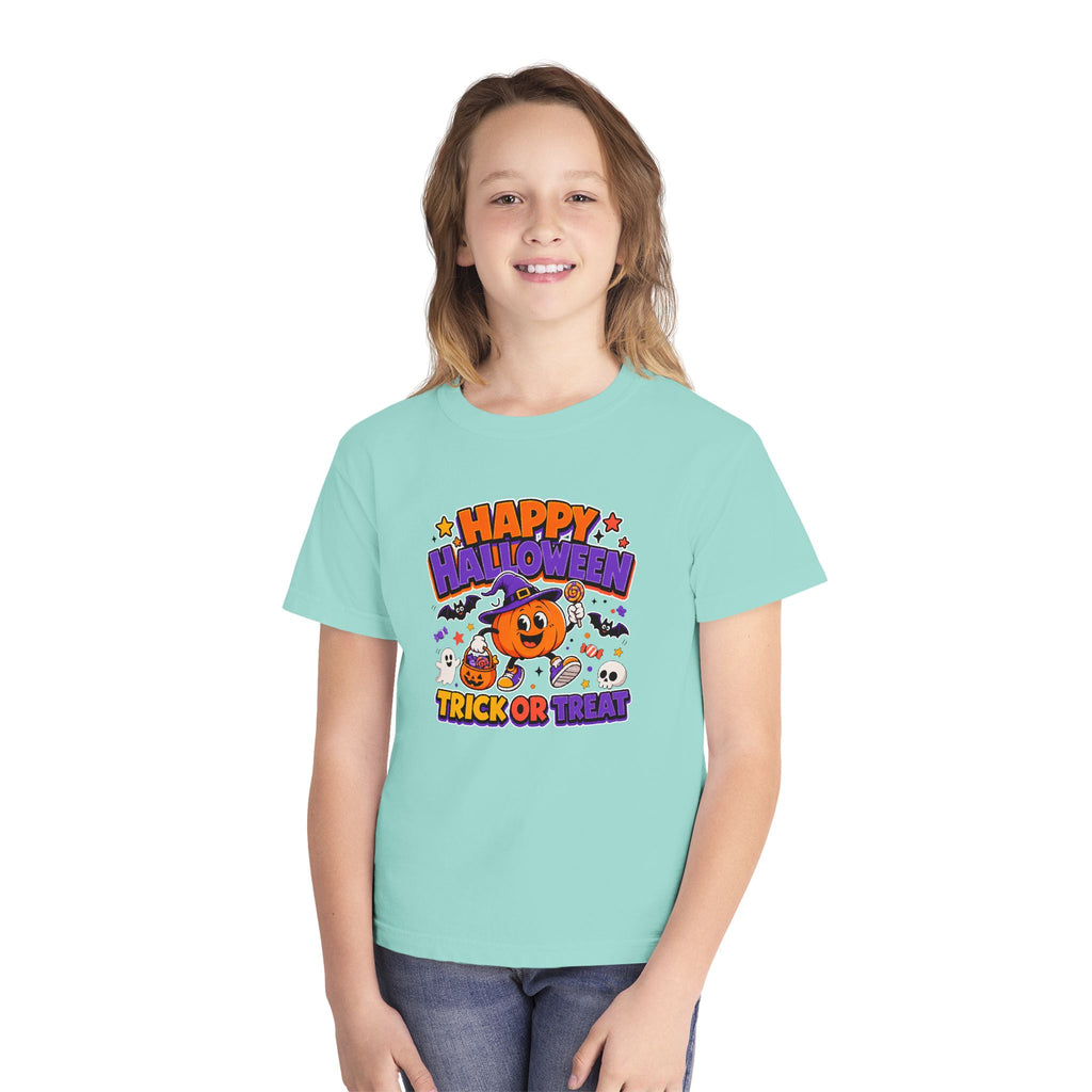 Happy Halloween Youth Trick-or-Treat Retro Tee 🎃✨