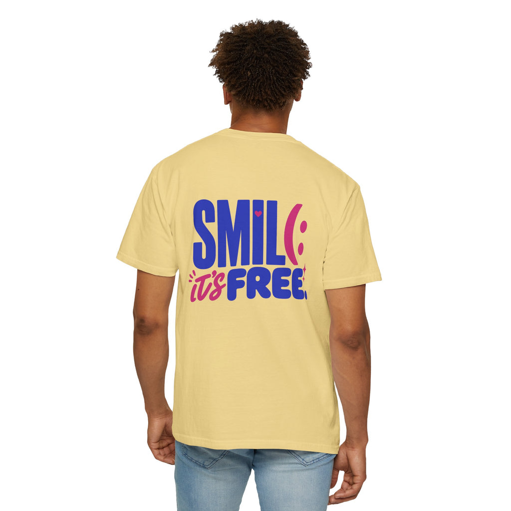 SMIL(: It’s Free Garment-Dyed Graphic Tee