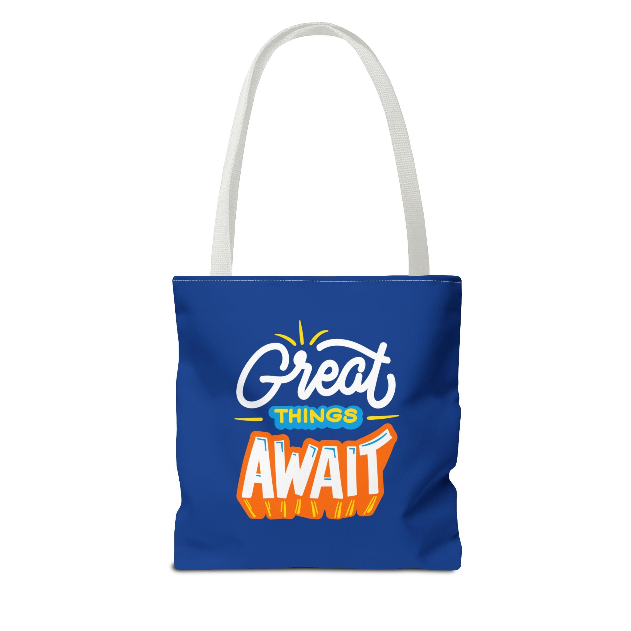 Learning Never Ends - Great Things Await Tote Bag (AOP)