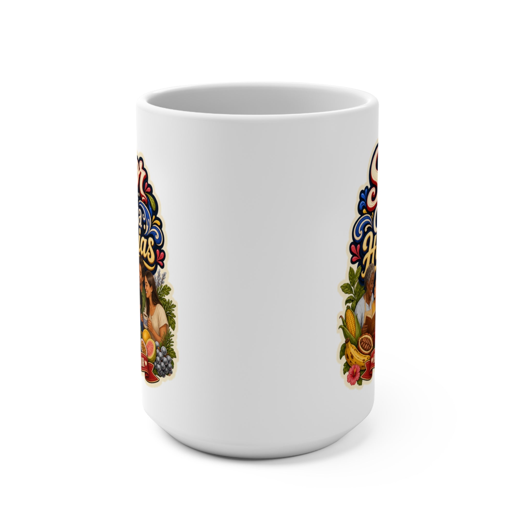 Sabor Que Cuenta Historias Mug - Hecho Con Amor Coffee Cup - Hispanic Family Cooking Gift for Abuelas, Home Cooks and Food Lovers