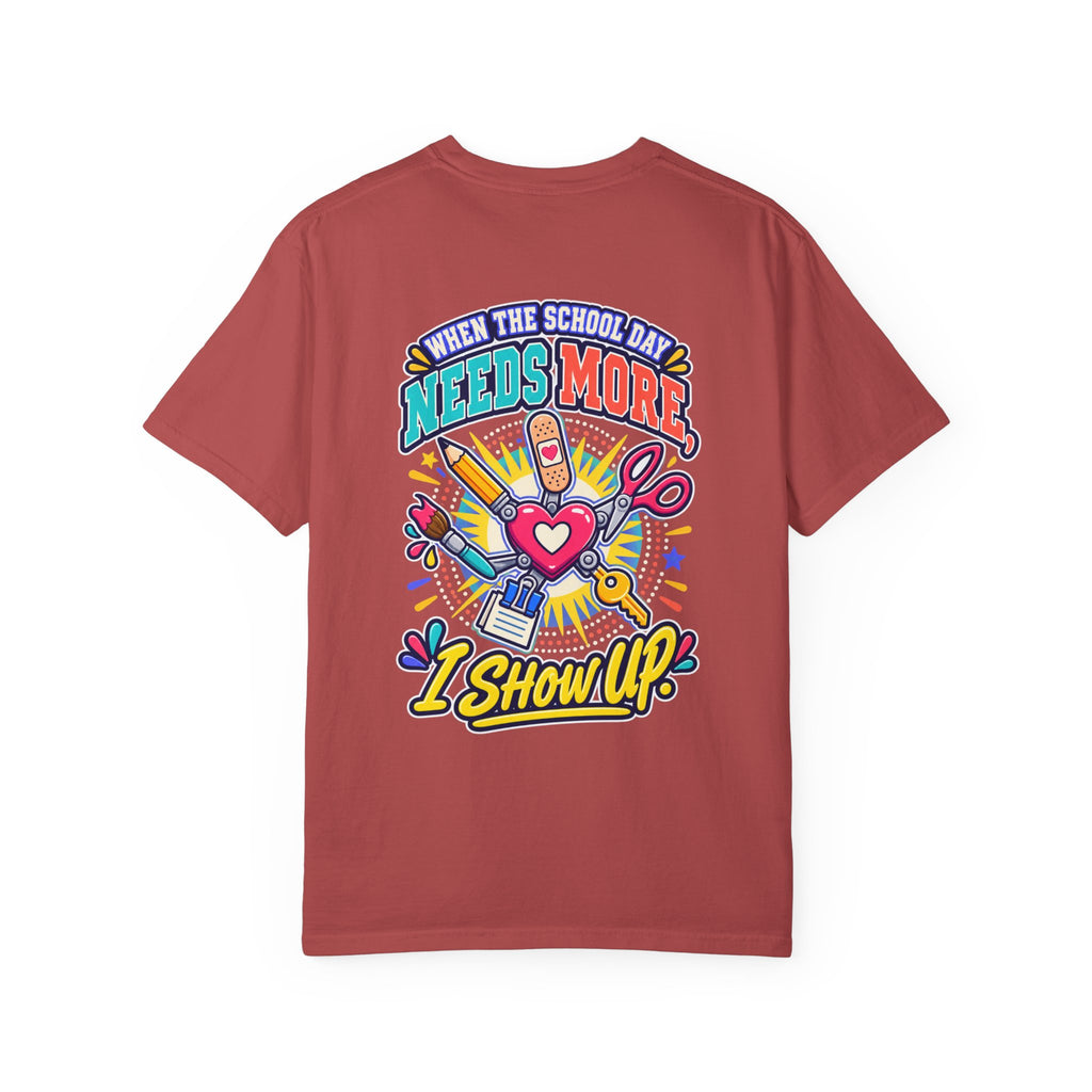 Here to Help School Support Staff Comfort Colors® Tee 🍎✏️
